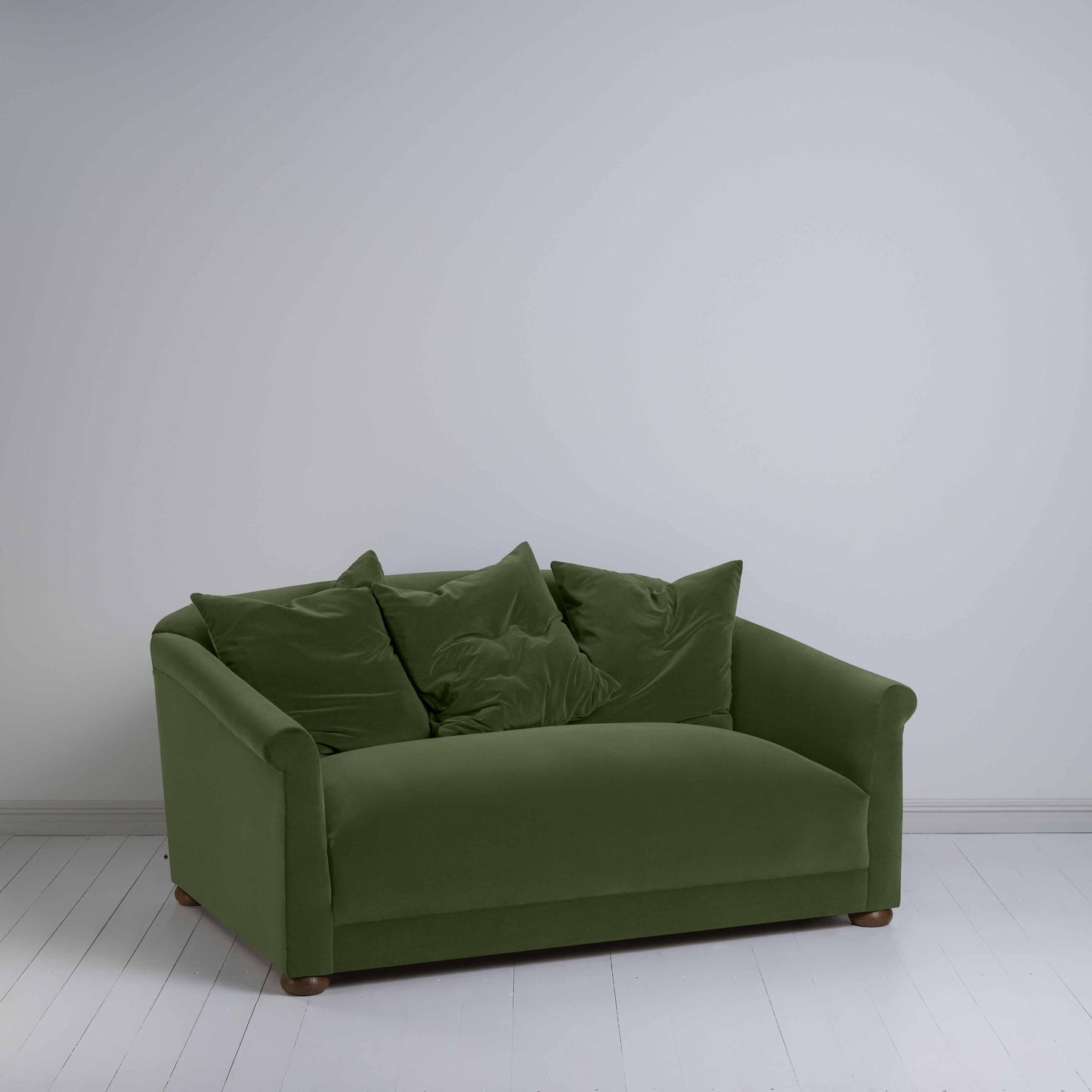 More the Merrier 2 Seater Sofa in Intelligent Velvet Juniper - Nicola Harding