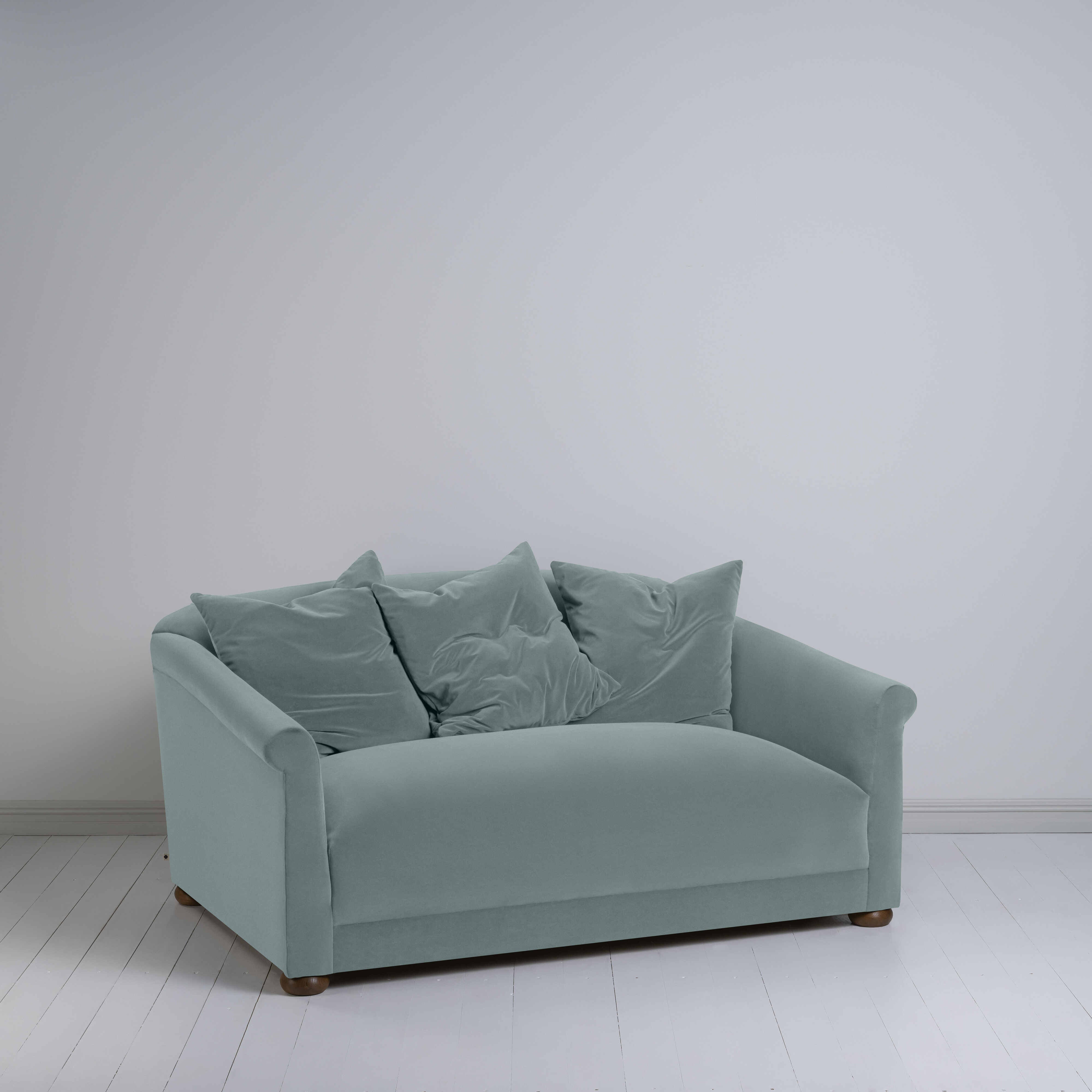  More the Merrier 2 Seater Sofa in Intelligent Velvet Mineral - Nicola Harding 