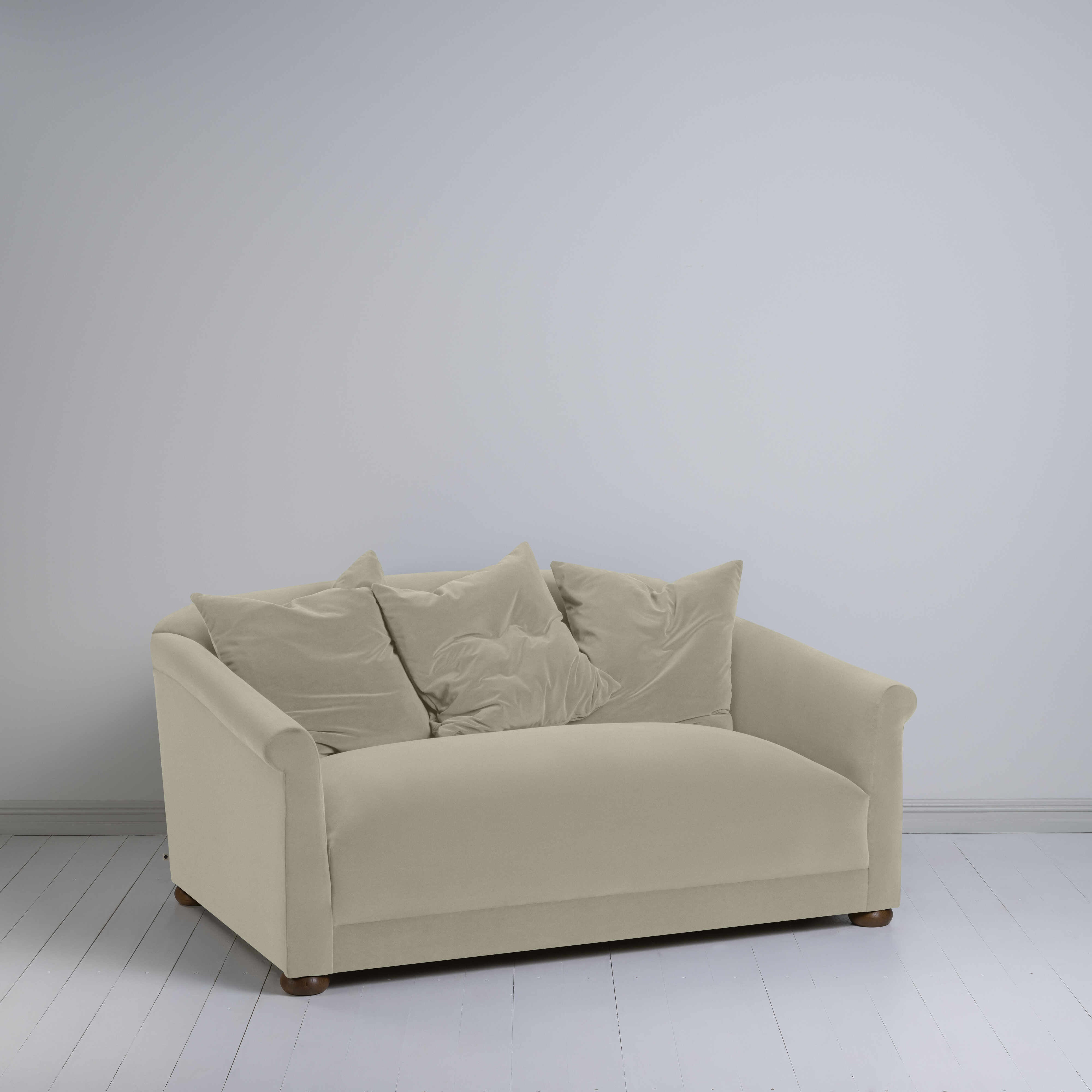  More the Merrier 2 Seater Sofa in Intelligent Velvet Moonstone - Nicola Harding 