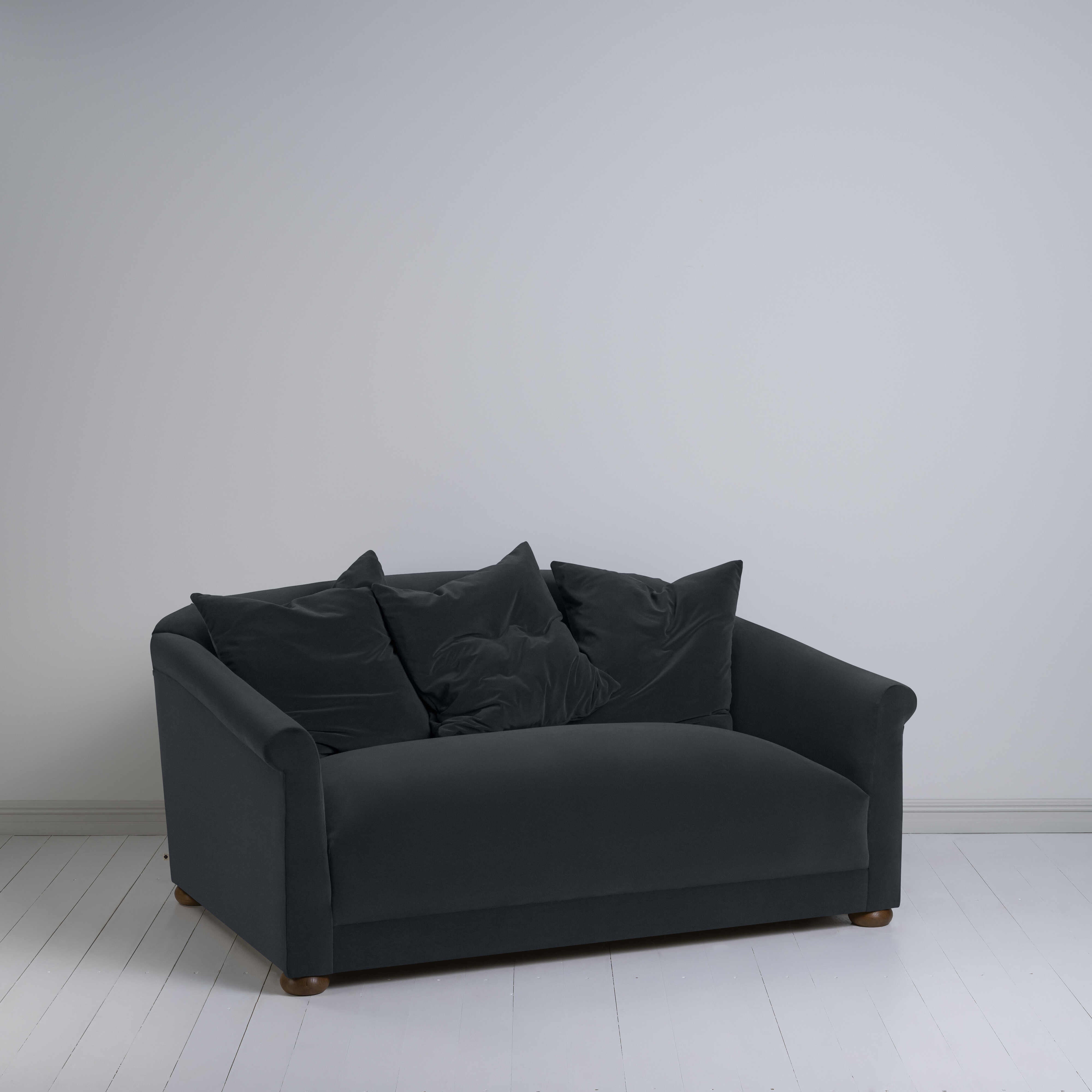  More the Merrier 2 Seater Sofa in Intelligent Velvet Onyx - Nicola Harding 