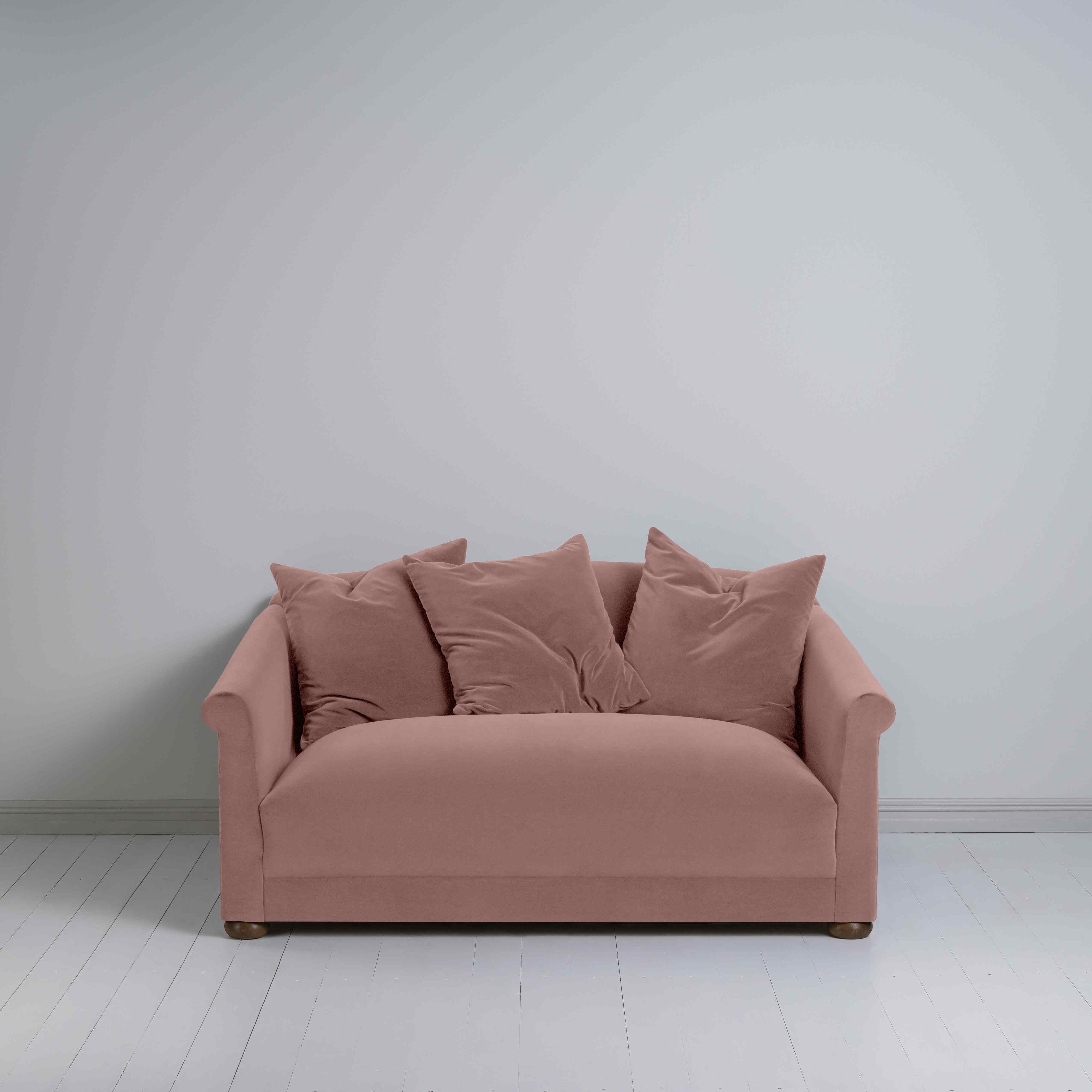  More the Merrier 2 Seater Sofa in Intelligent Velvet Rose - Nicola Harding 