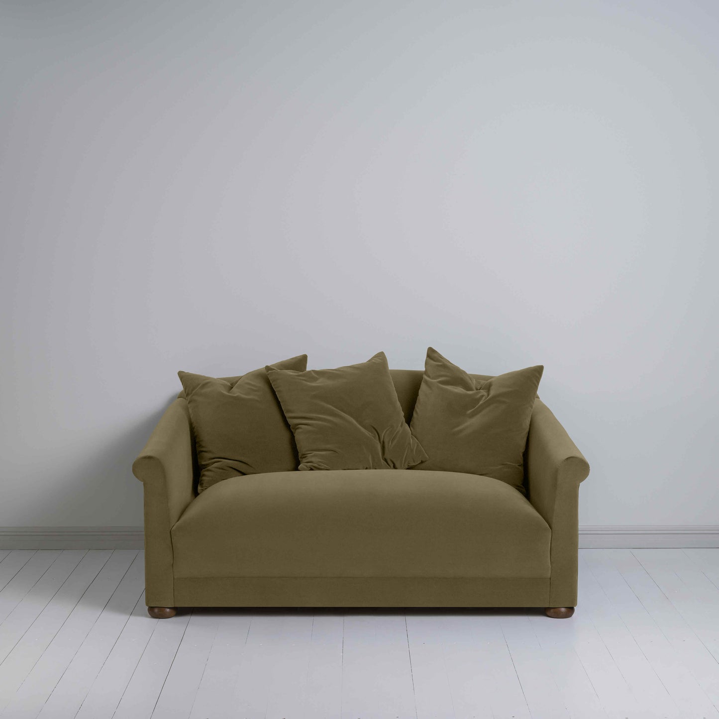 More the Merrier 2 Seater Sofa in Intelligent Velvet Sepia - Nicola Harding