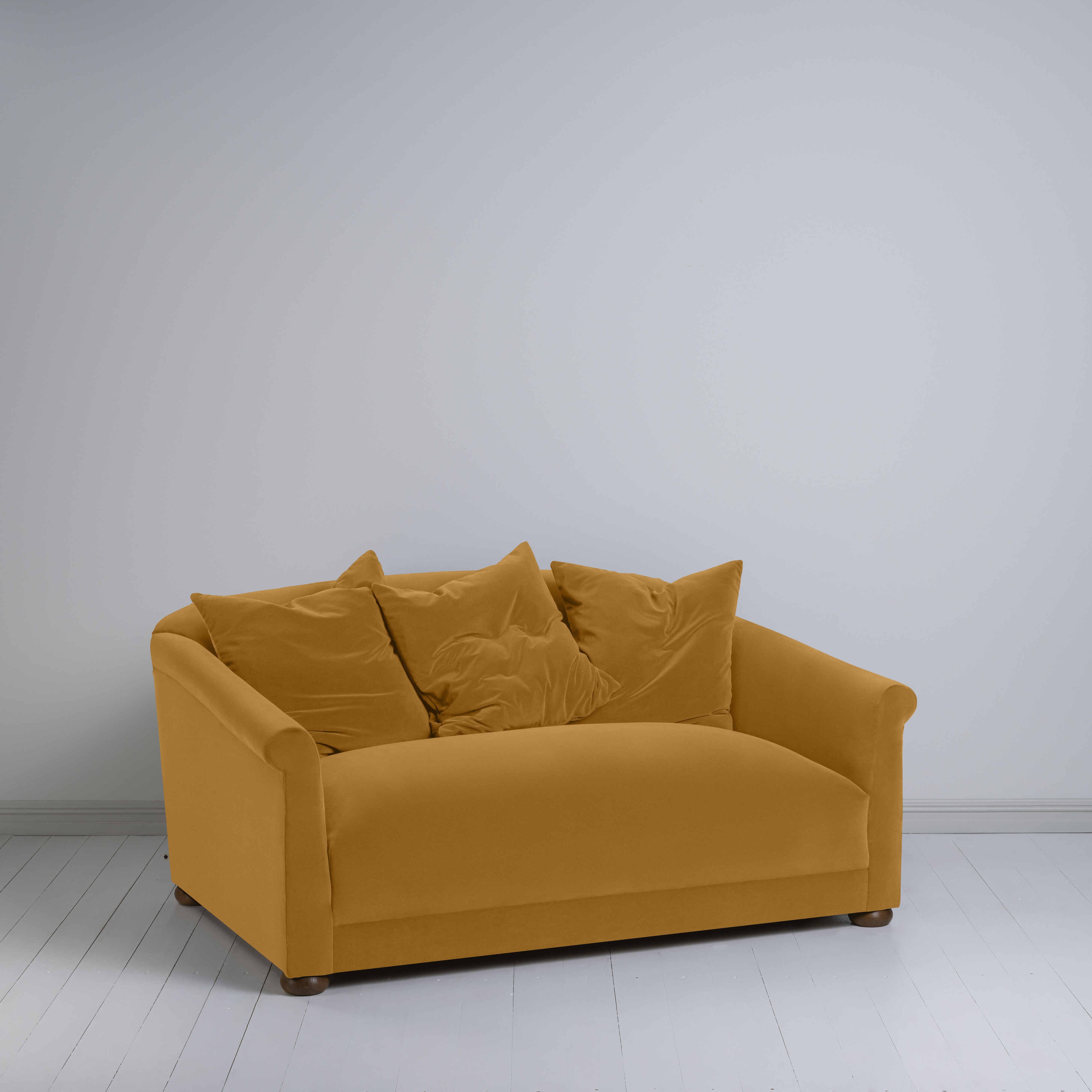  More the Merrier 2 Seater Sofa in Intelligent Velvet Spice - Nicola Harding 