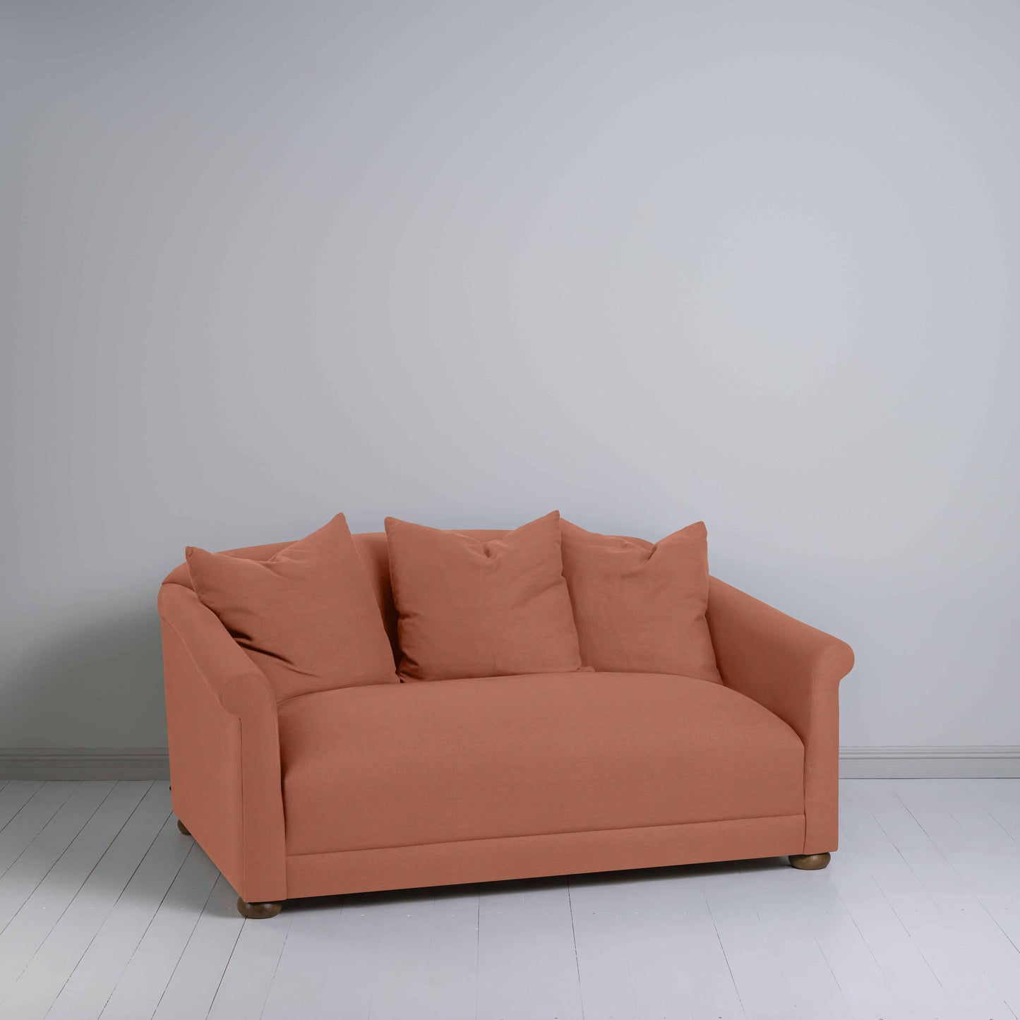 More the Merrier 2 Seater Sofa in Laidback Linen Cayenne - Nicola Harding