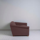  More the Merrier 2 Seater Sofa in Laidback Linen Damson, Side View - Nicola Harding 