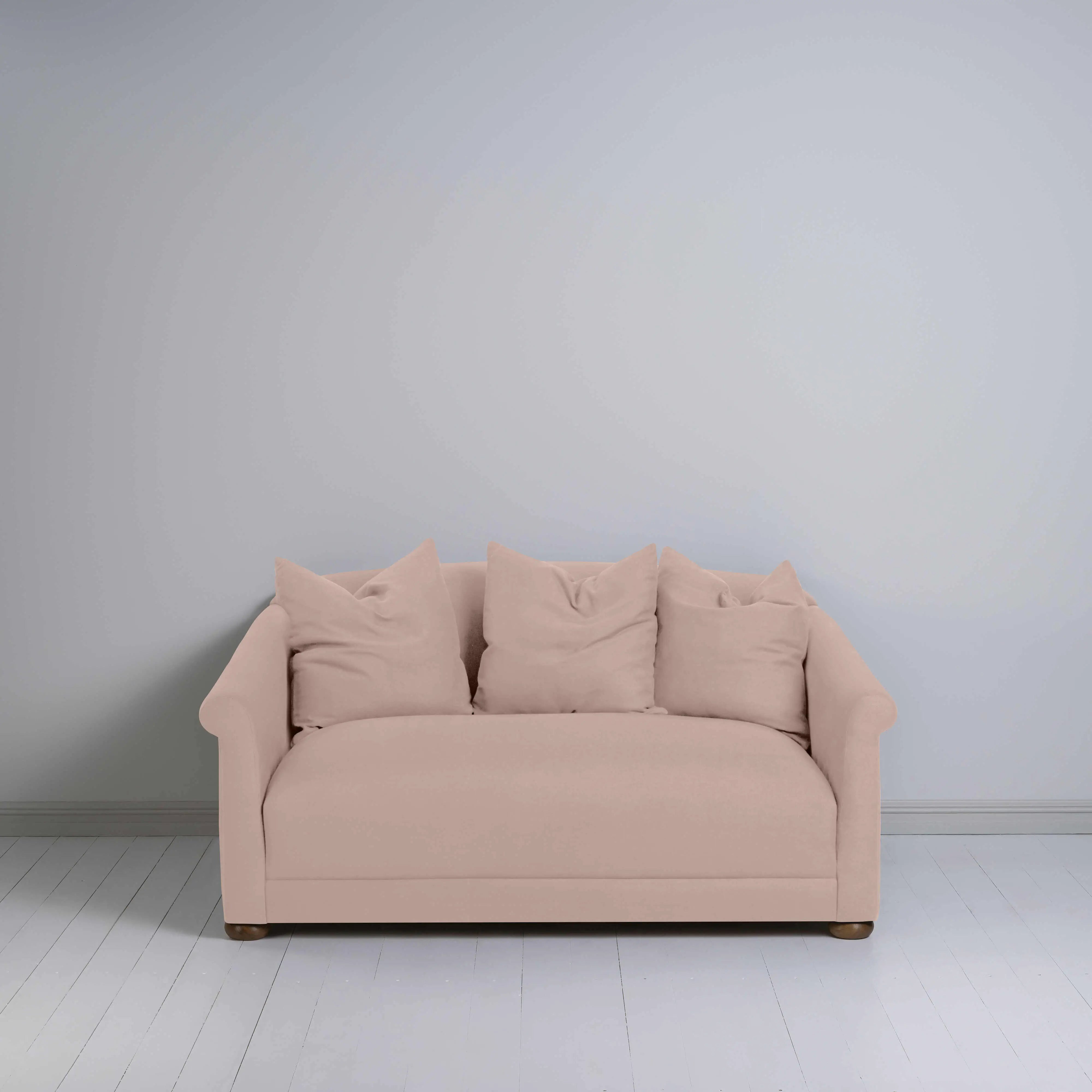  More the Merrier 2 Seater Sofa in Laidback Linen Dusky Pink - Nicola Harding 