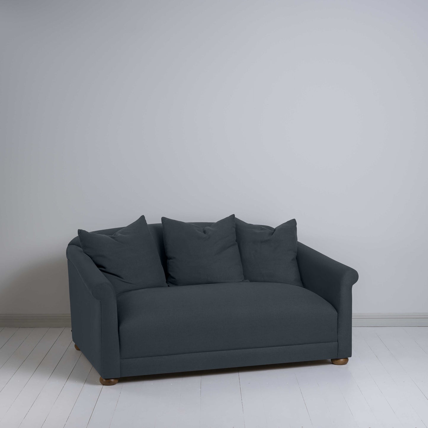 More the Merrier 2 Seater Sofa in Laidback Linen Midnight - Nicola Harding