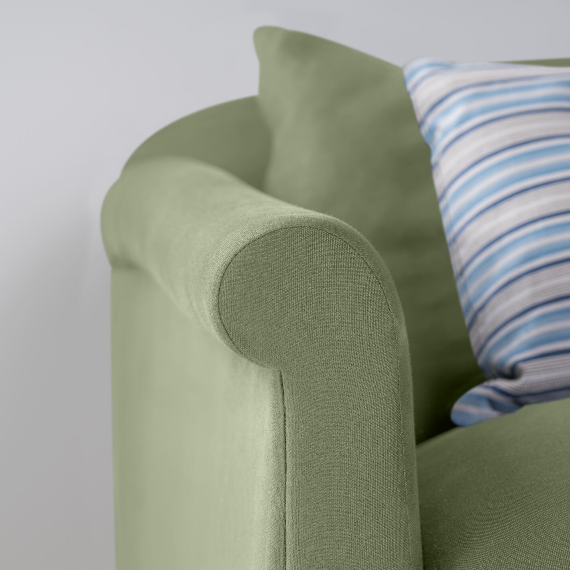  More the Merrier 2 Seater Sofa in Laidback Linen Moss - Nicola Harding 