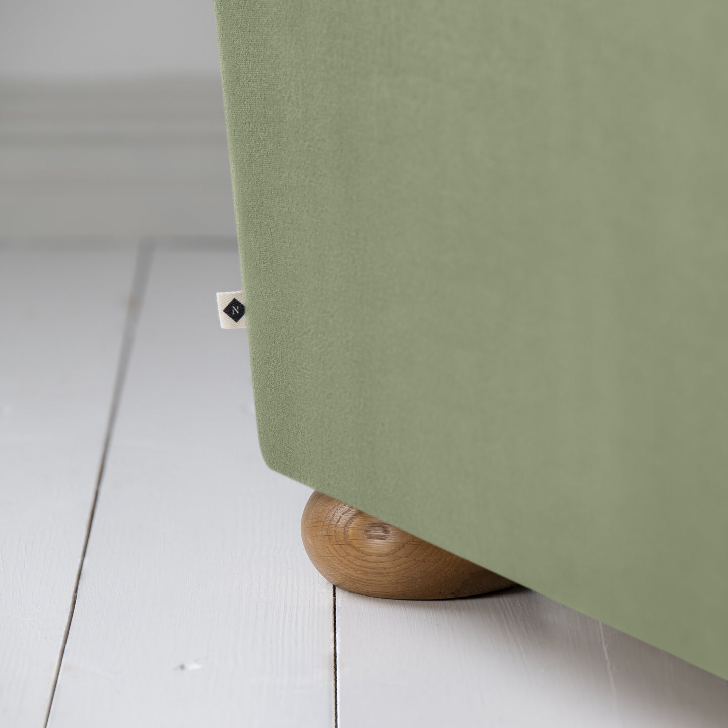 More the Merrier 2 Seater Sofa in Laidback Linen Moss - Nicola Harding