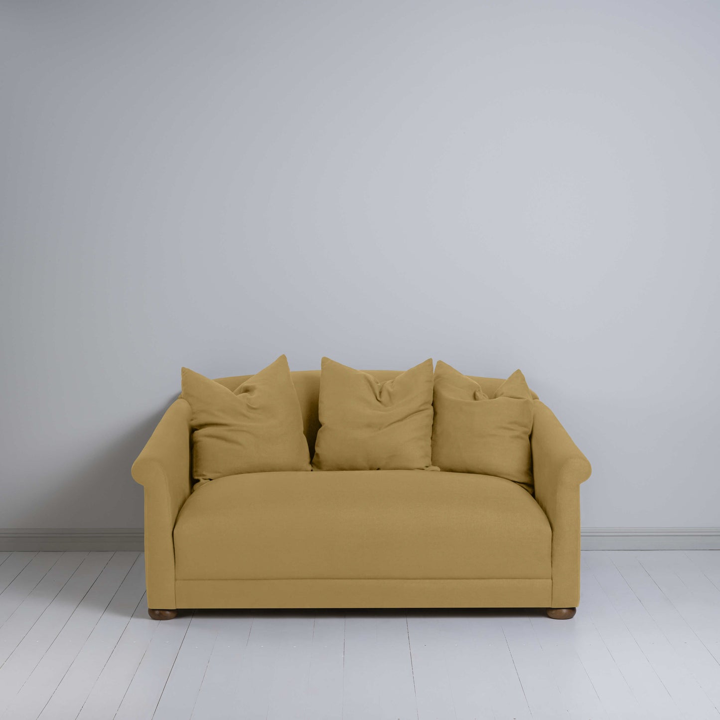 More the Merrier 2 Seater Sofa in Laidback Linen Ochre - Nicola Harding