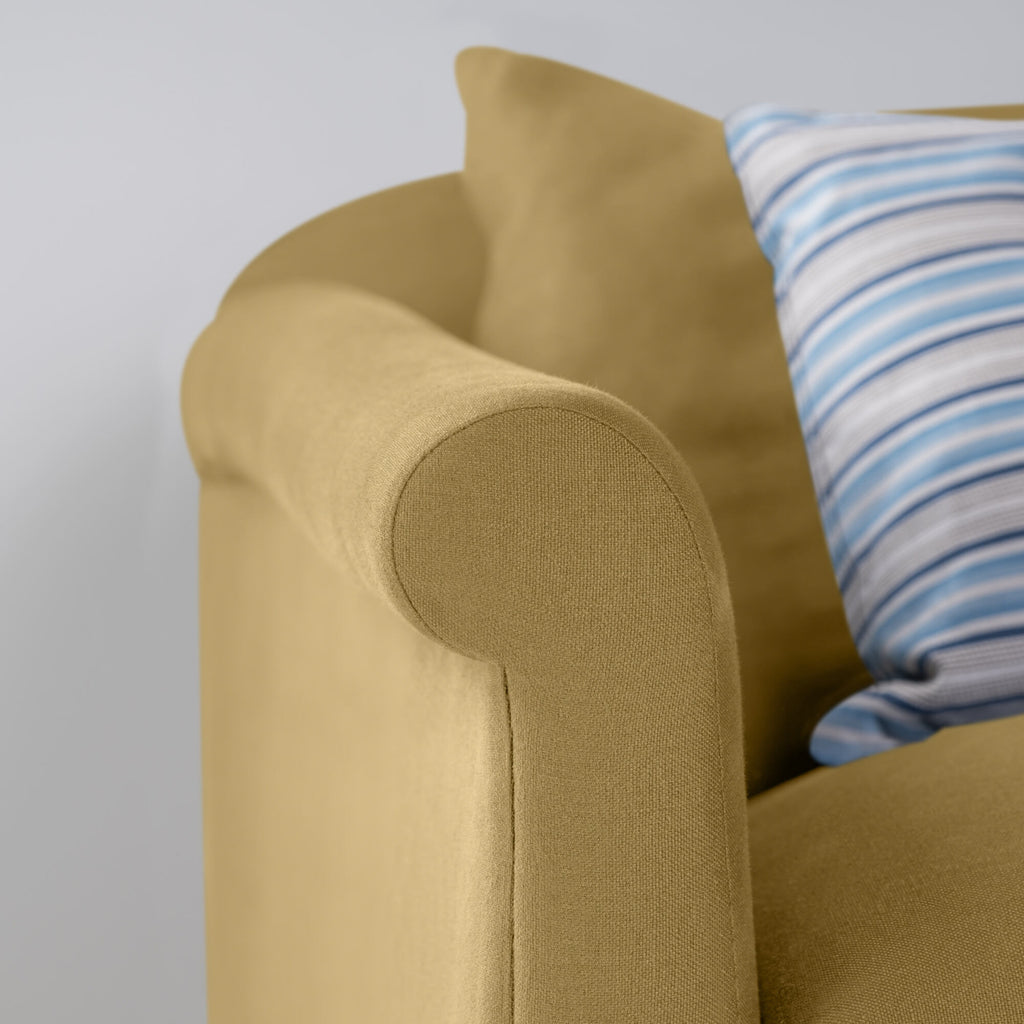  More the Merrier 2 Seater Sofa in Laidback Linen Ochre - Nicola Harding 