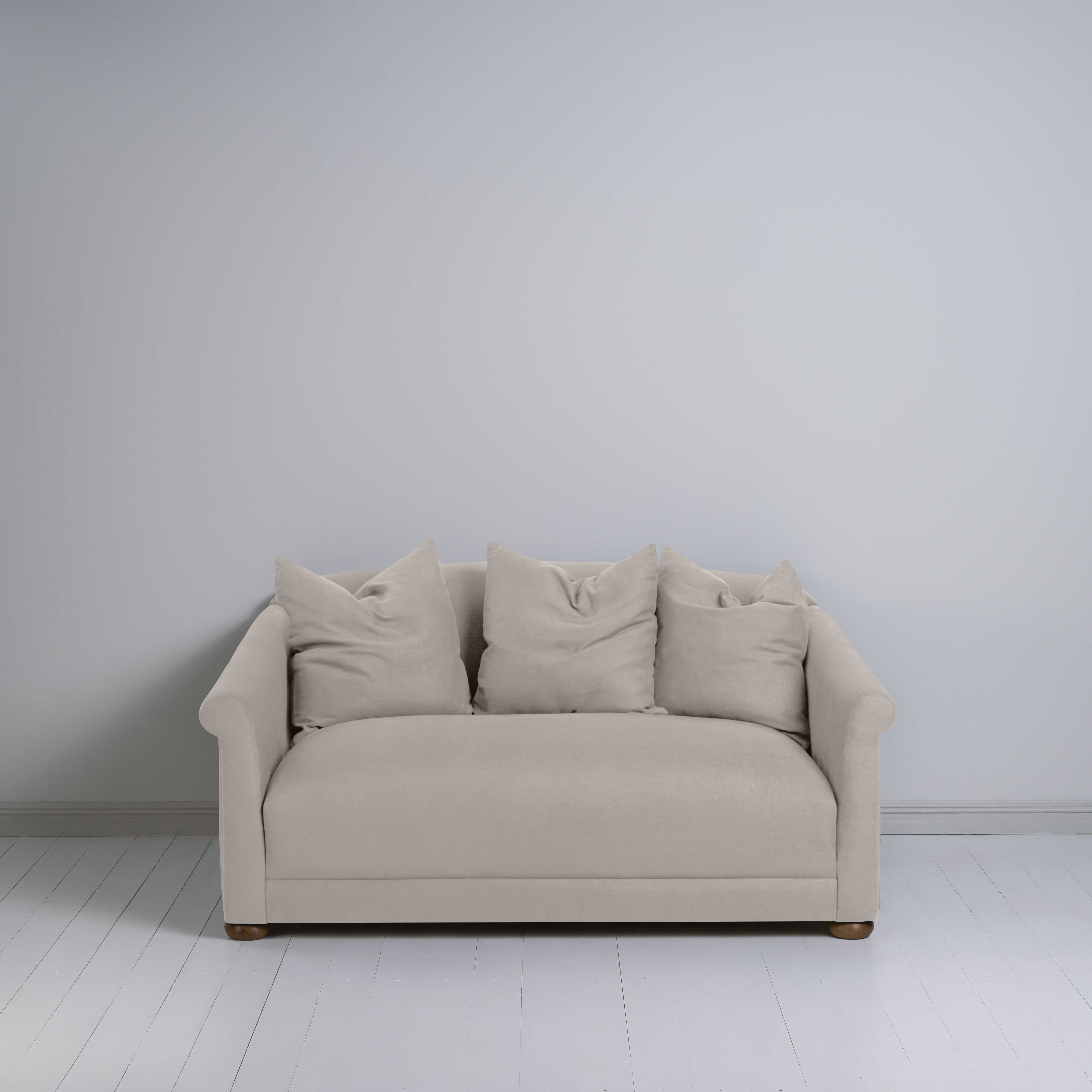  More the Merrier 2 Seater Sofa in Laidback Linen Pearl Grey - Nicola Harding 