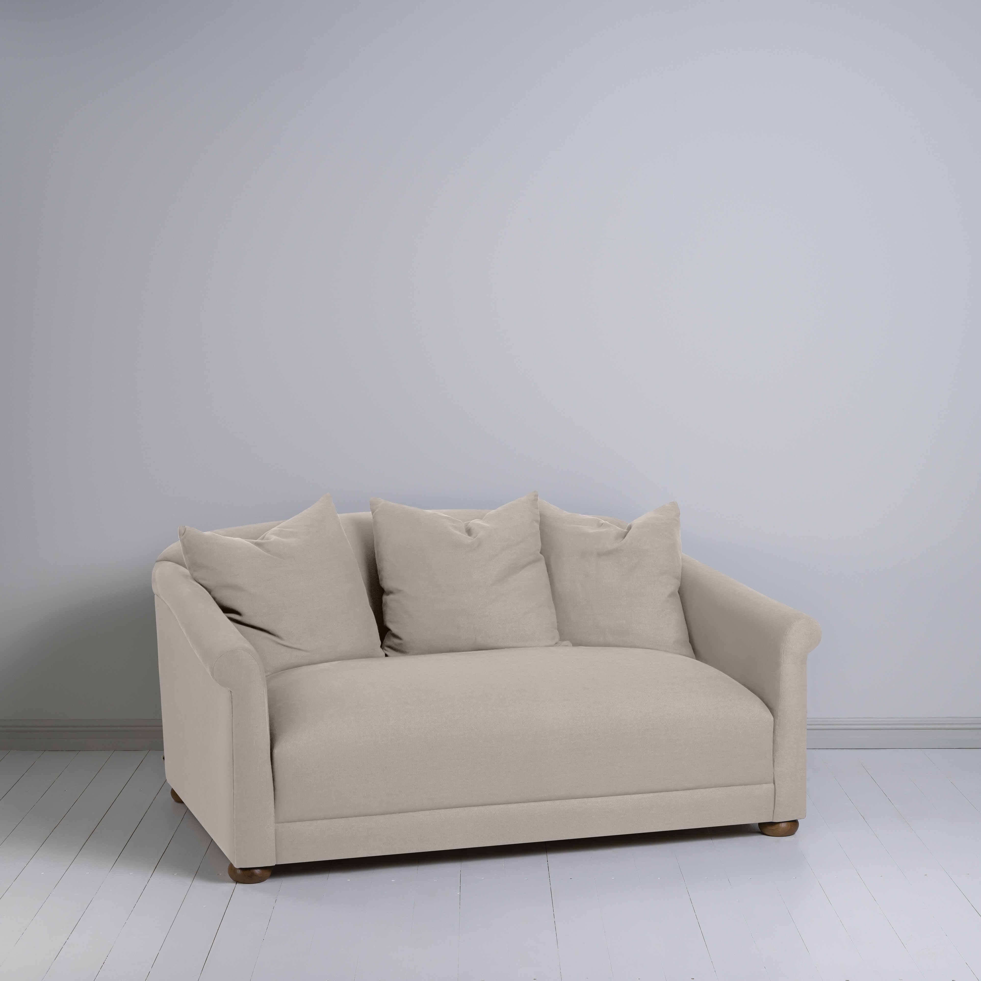  More the Merrier 2 Seater Sofa in Laidback Linen Pearl Grey - Nicola Harding 