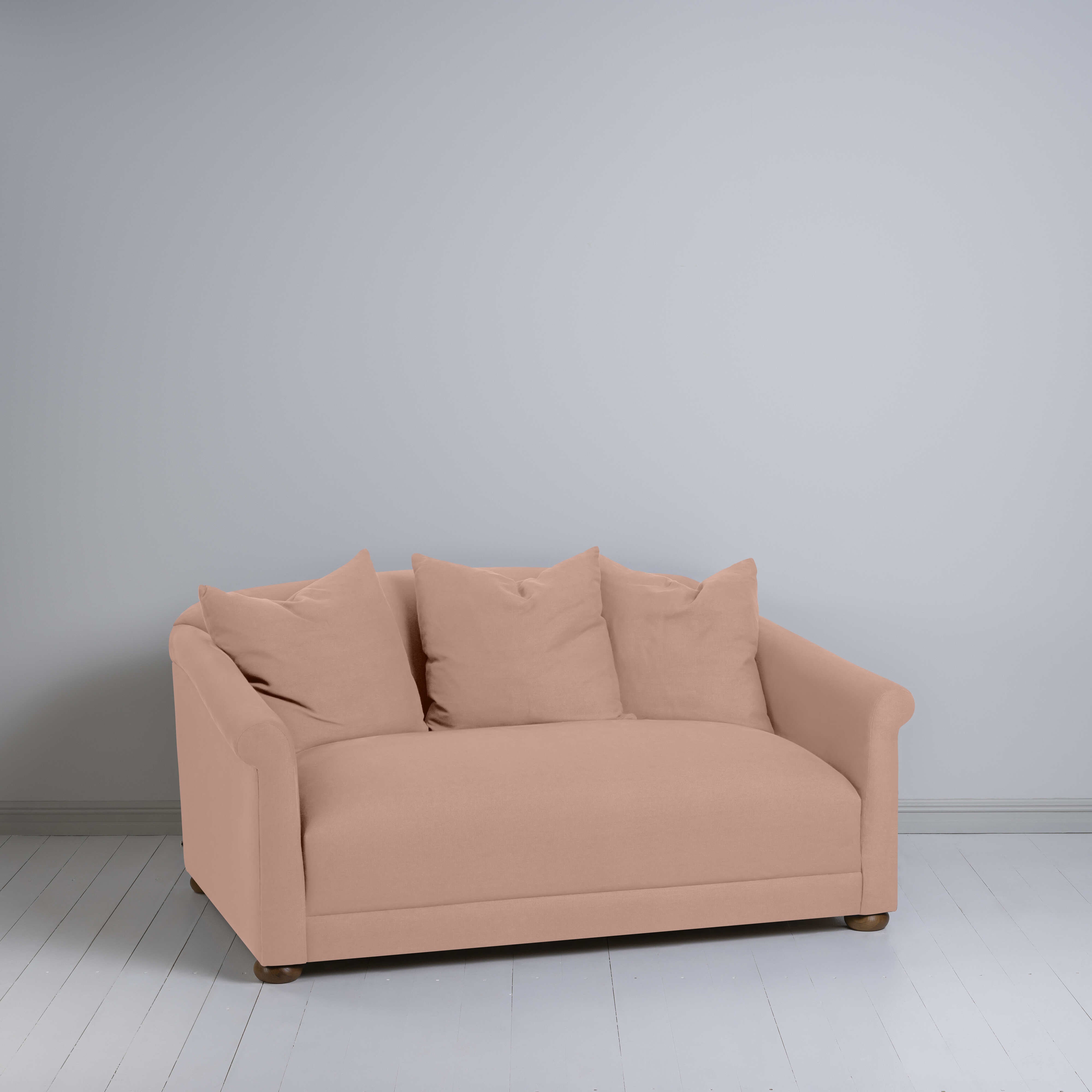  More the Merrier 2 Seater Sofa in Laidback Linen Roseberry - Nicola Harding 