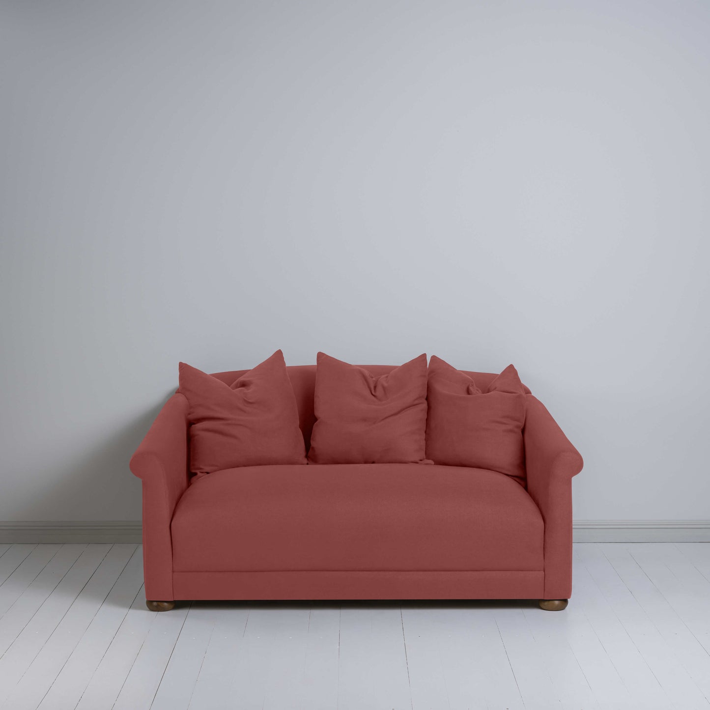 More the Merrier 2 Seater Sofa in Laidback Linen Rouge - Nicola Harding