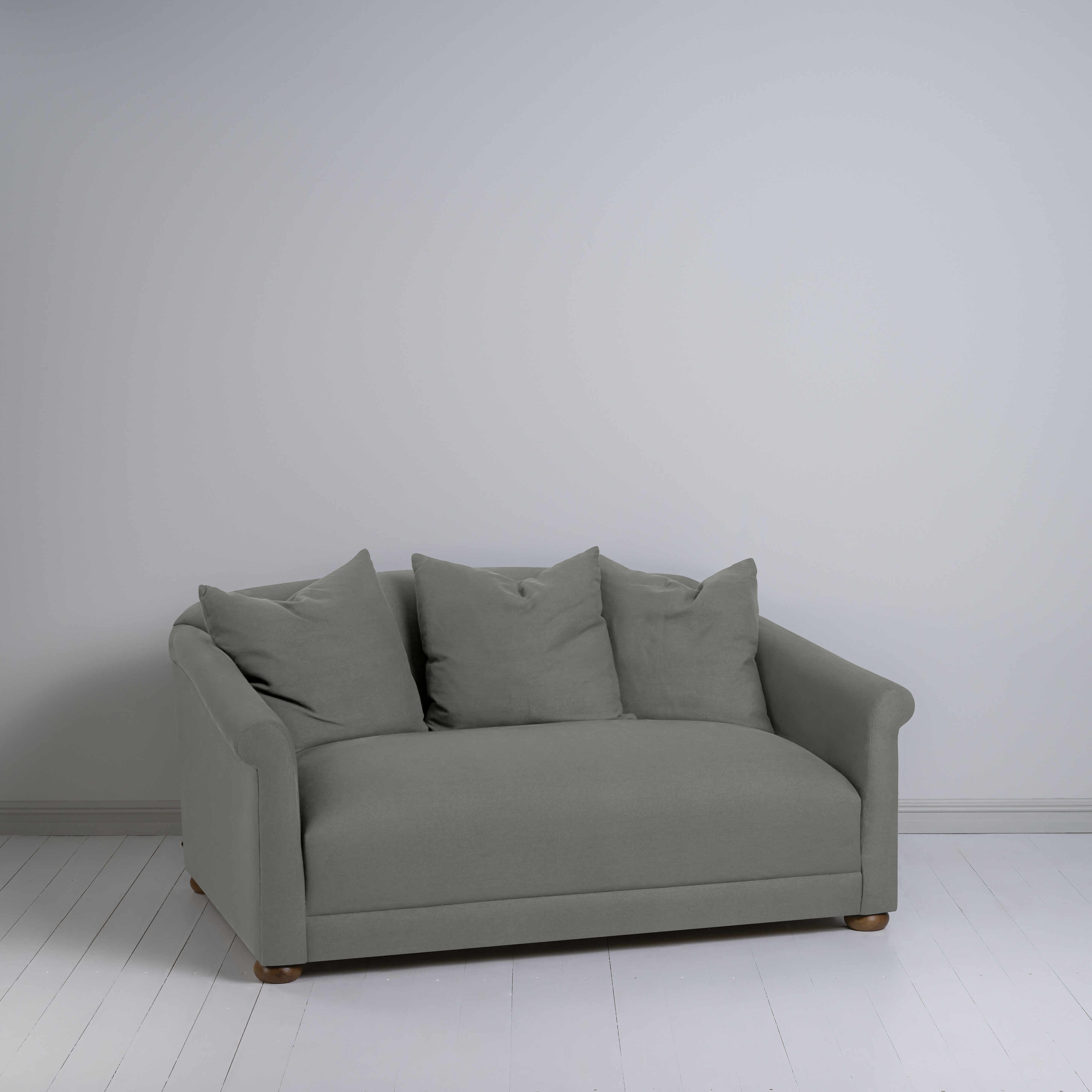  More the Merrier 2 Seater Sofa in Laidback Linen Shadow - Nicola Harding 