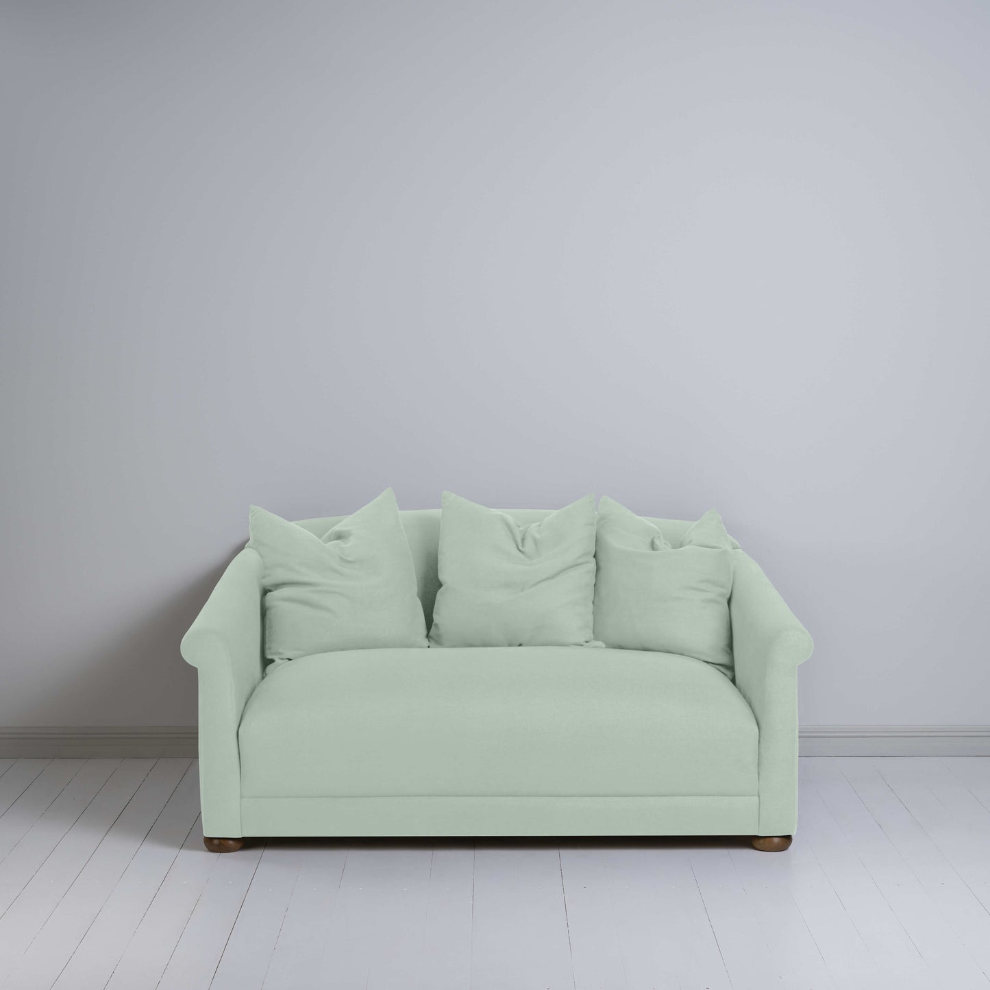 More the Merrier 2 Seater Sofa in Laidback Linen Sky - Nicola Harding