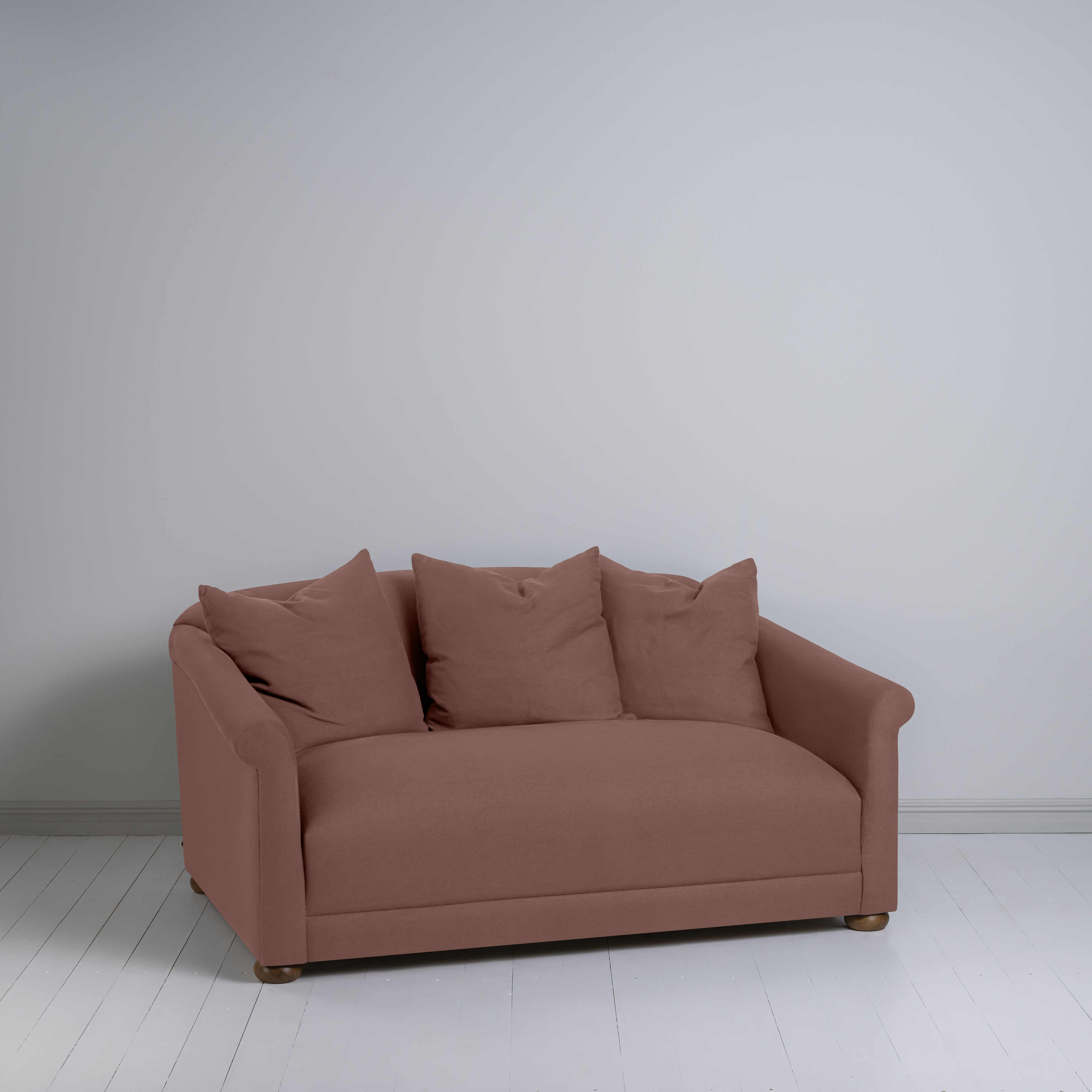  More the Merrier 2 Seater Sofa in Laidback Linen Sweet Briar - Nicola Harding 