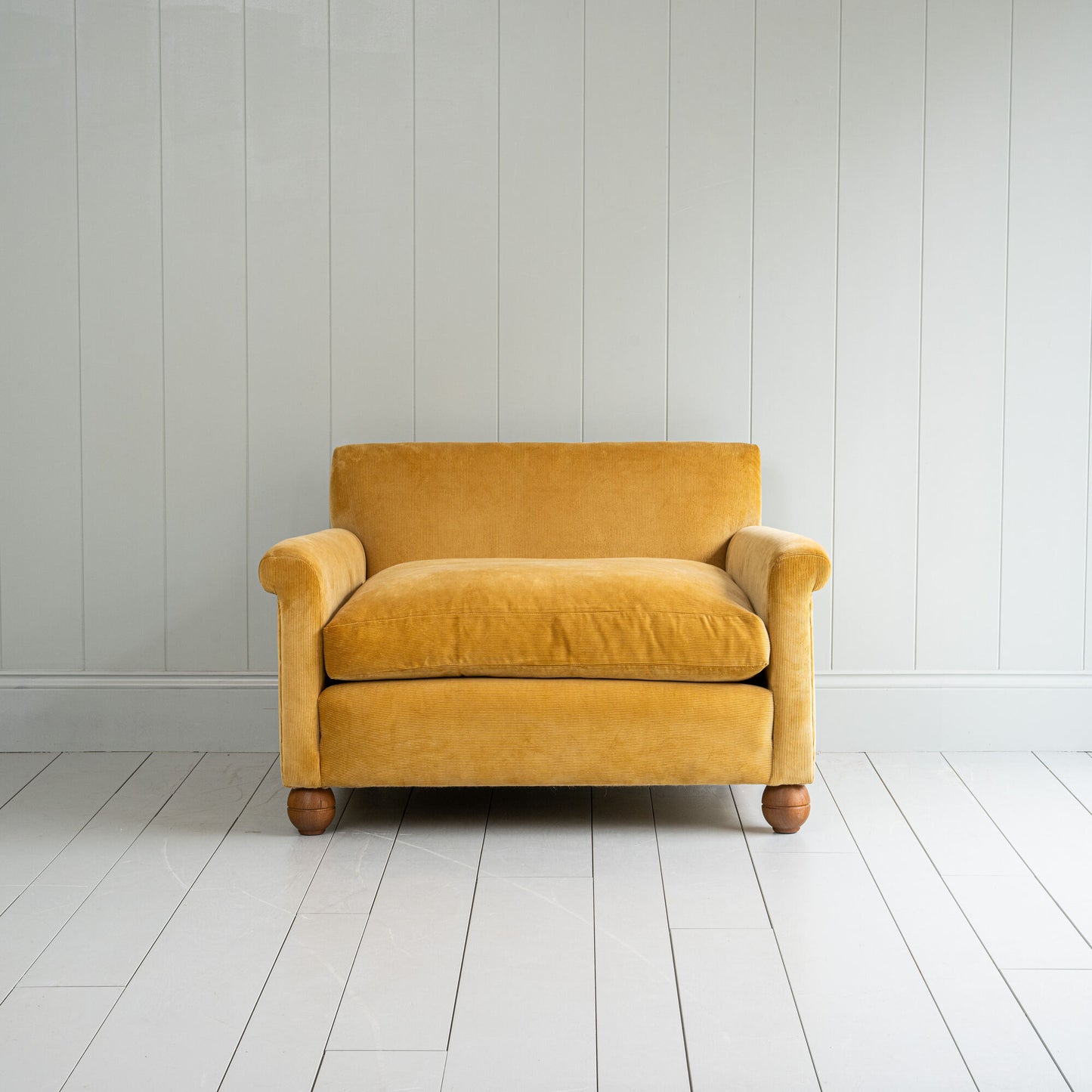 Idler Love Seat in Classic Corduroy Wheat