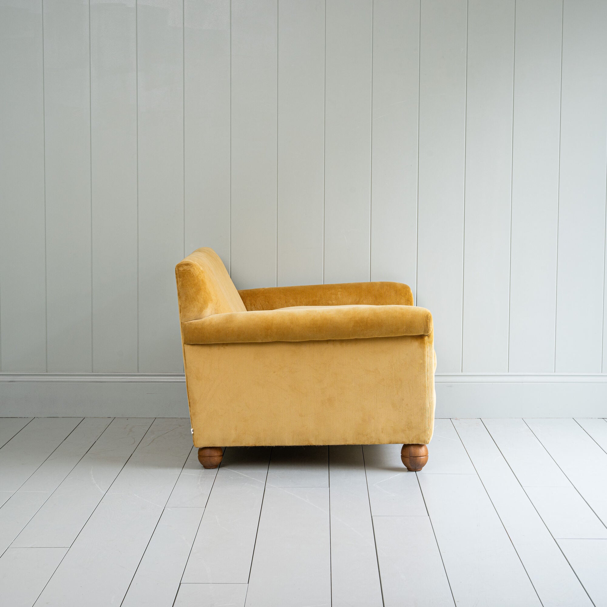  Idler Love Seat in Classic Corduroy Wheat 