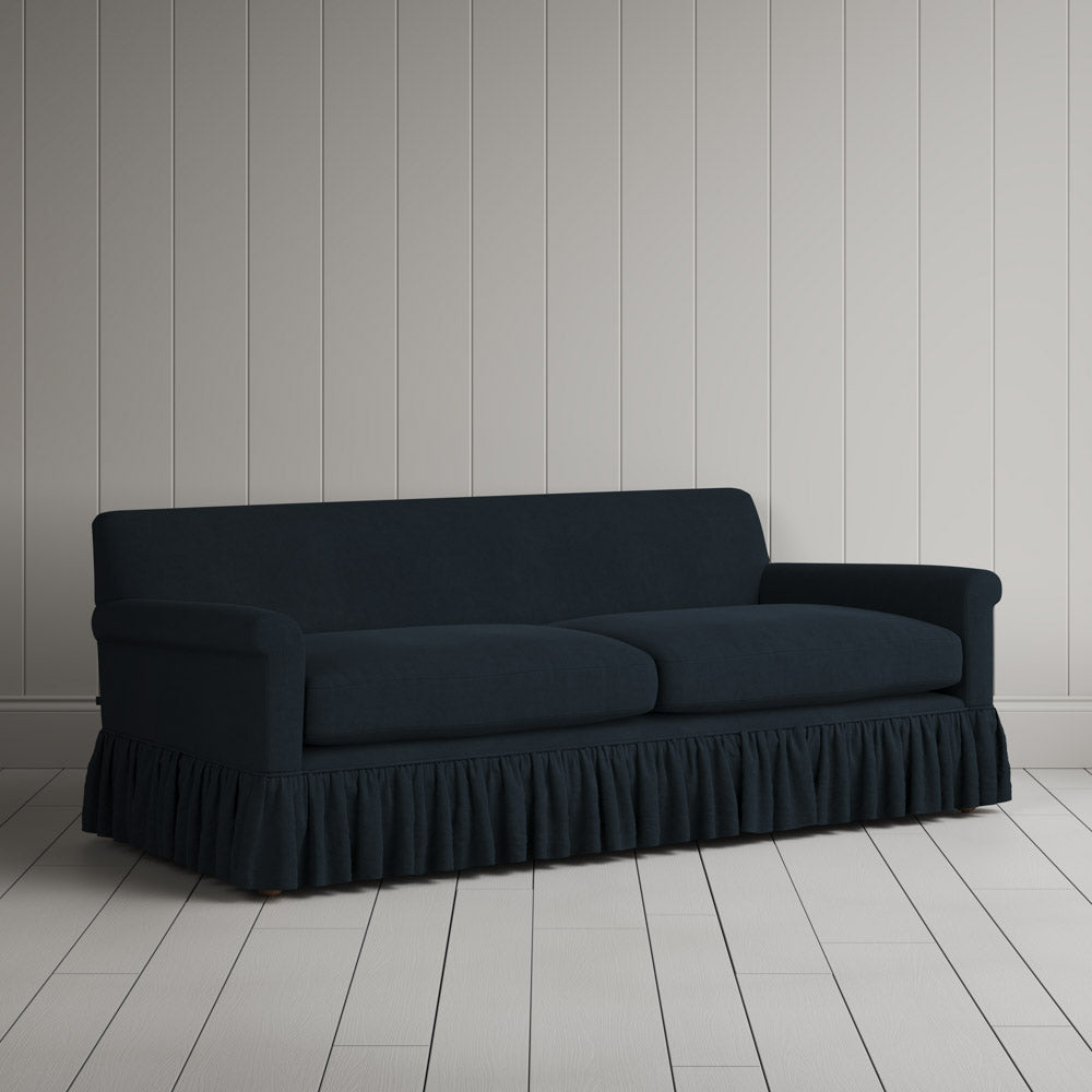  Curtain Call 3 Seater Sofa in Laidback Linen Midnight 