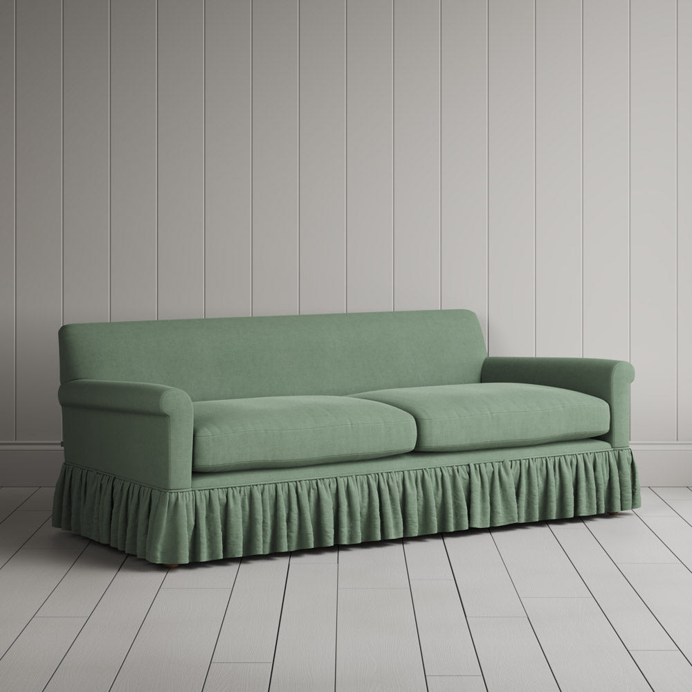 Curtain Call 3 Seater Sofa in Laidback Linen Moss