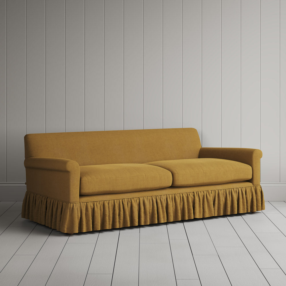  Curtain Call 3 Seater Sofa in Laidback Linen Ochre 