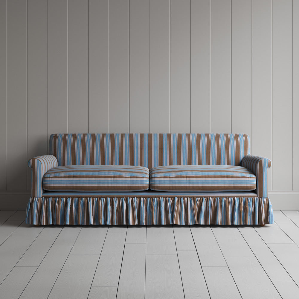  Curtain Call 3 Seater Sofa in Regatta Cotton, Blue 