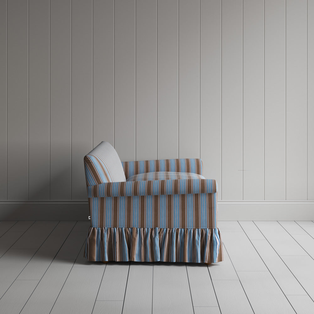  Curtain Call 3 Seater Sofa in Regatta Cotton, Blue 