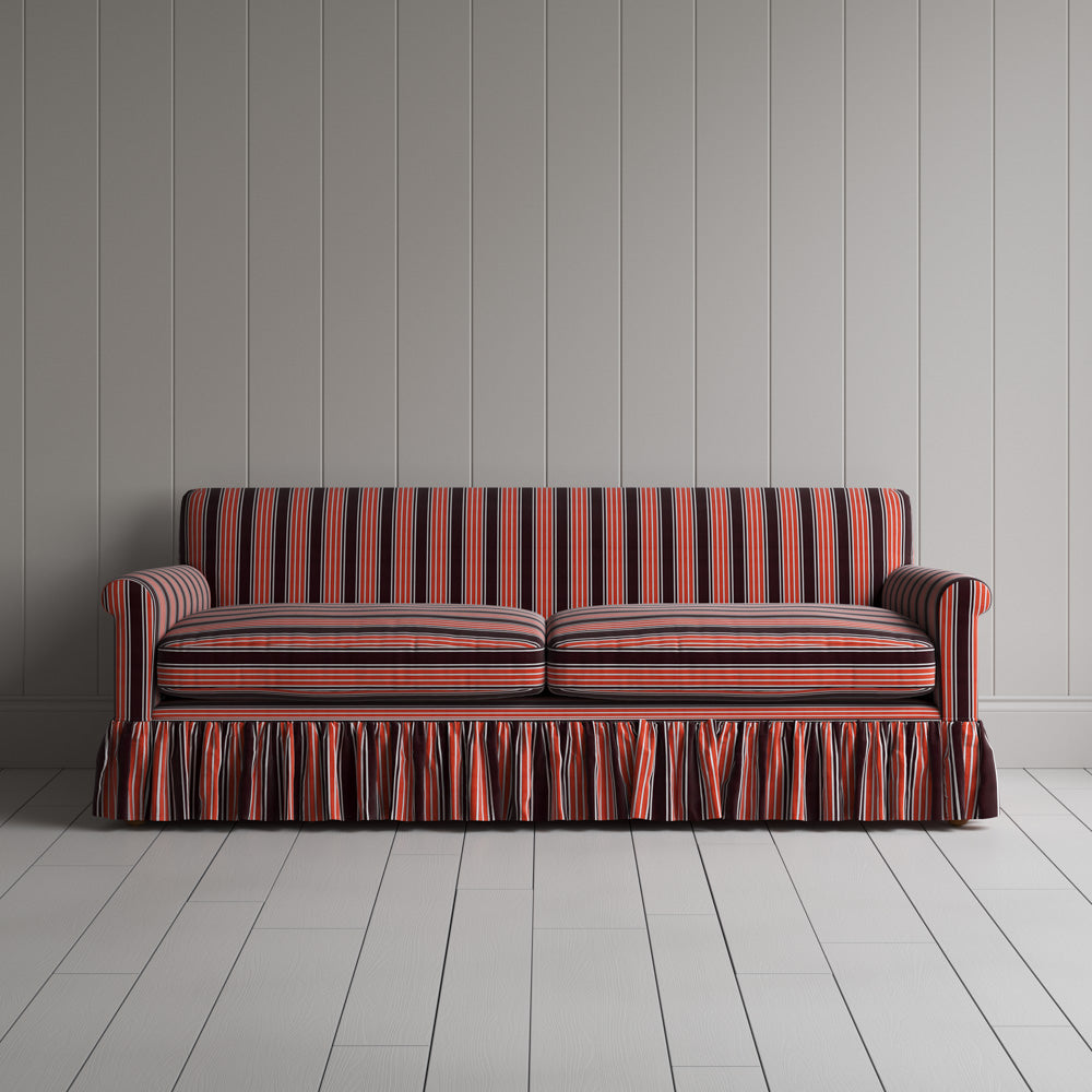  Curtain Call 3 Seater Sofa in Regatta Cotton, Flame 
