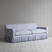 image of Curtain Call 3 Seater Sofa in Ticking Cotton, Aqua Brown