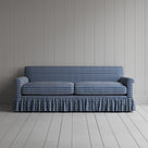 Curtain Call 3 Seater Sofa in Well Plaid Cotton, Blue Brown