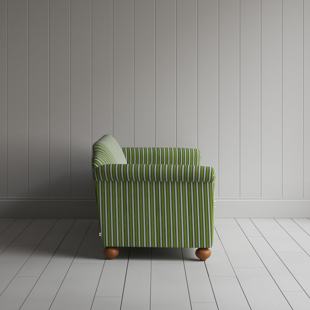 Dolittle 3 Seater Sofa in Colonnade Cotton, Green and Wine 