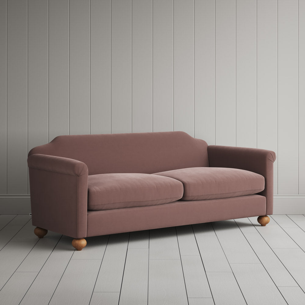  Dolittle 3 Seater Sofa in Intelligent Velvet Dusky Pink 