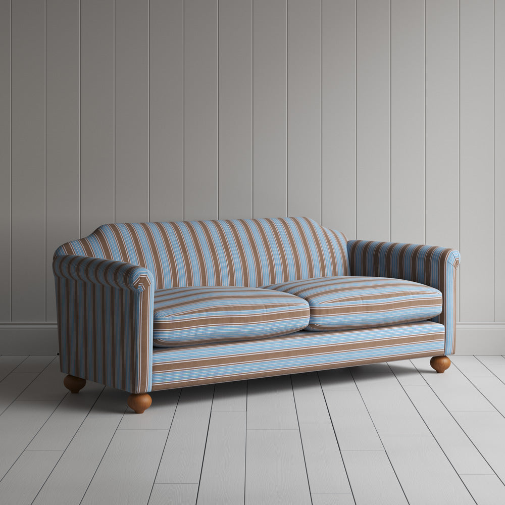  Dolittle 3 Seater Sofa in Regatta Cotton, Blue 