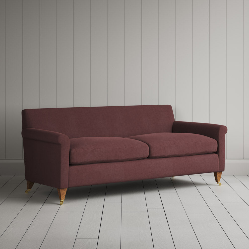  Idler 3 Seater Sofa in Laidback Linen Damson 