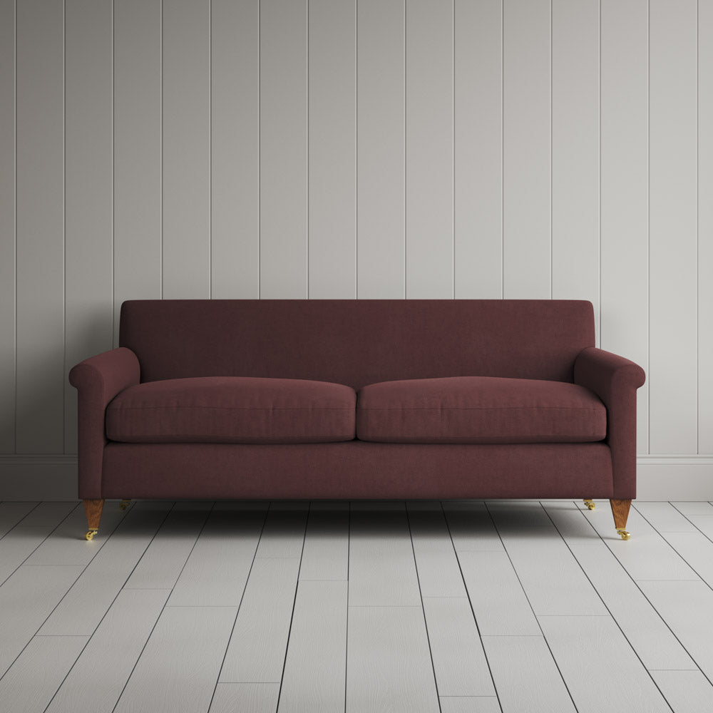 Idler 3 Seater Sofa in Laidback Linen Damson