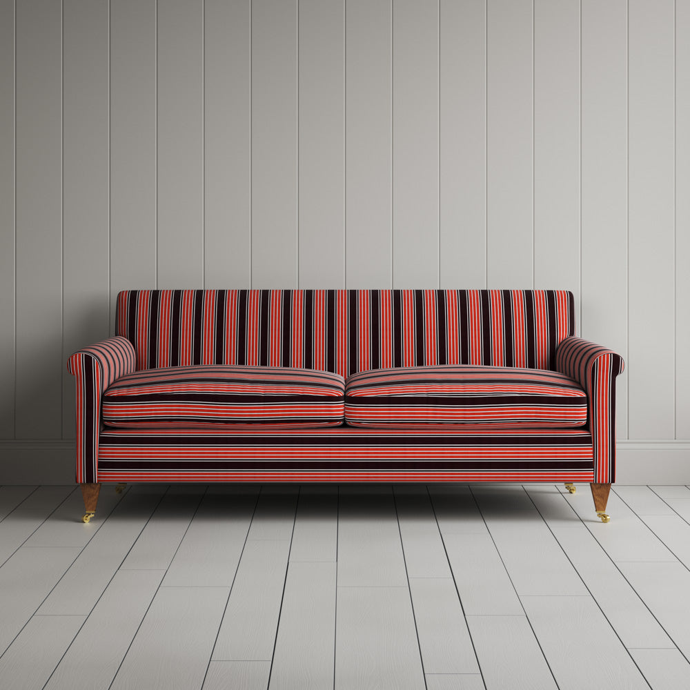  Idler 3 Seater Sofa in Regatta Cotton, Flame 