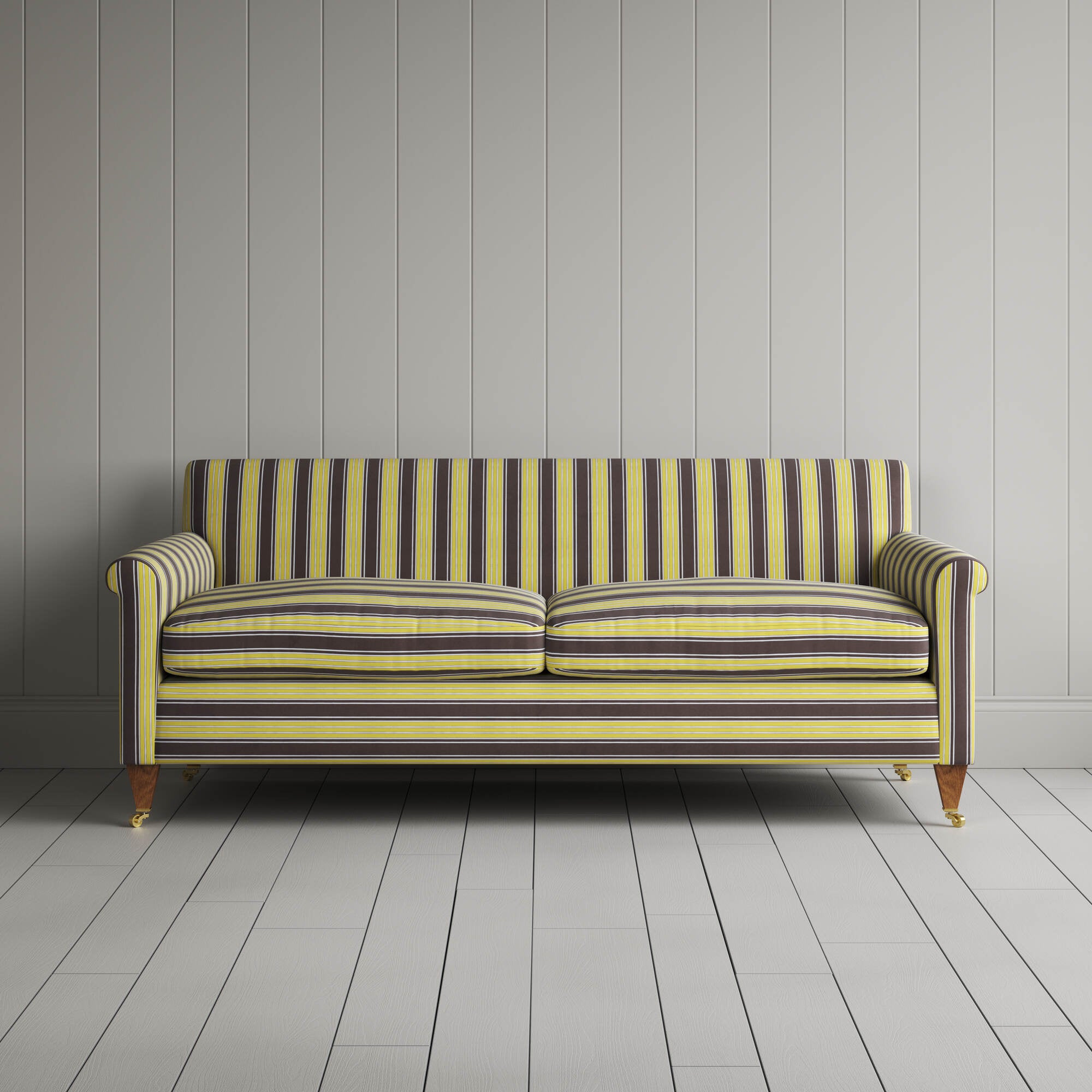  Idler 3 Seater Sofa in Regatta Cotton, Custard 