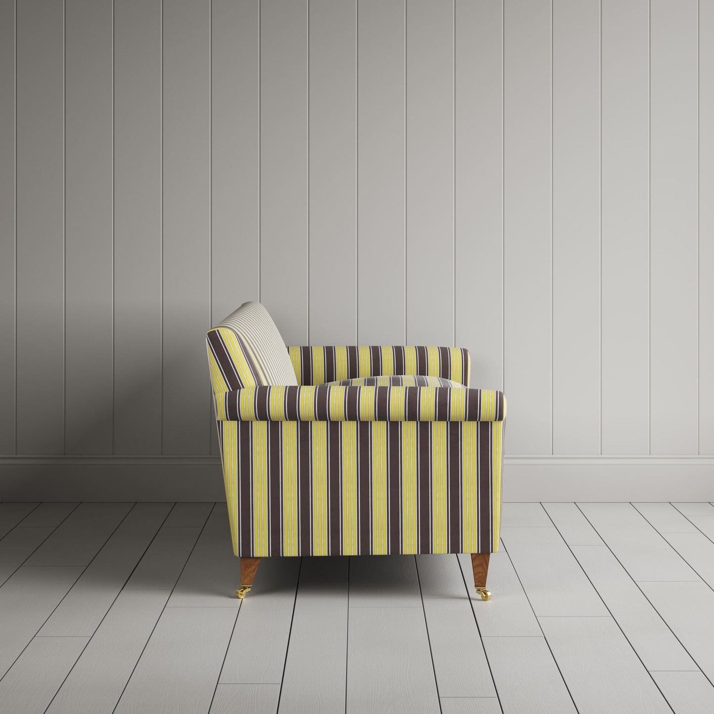 Idler 3 Seater Sofa in Regatta Cotton, Custard