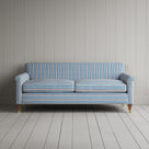 Idler 3 Seater Sofa in Slow Lane Cotton Linen, Blue