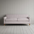 Idler 3 Seater Sofa in Ticking Cotton, Berry