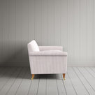 Idler 3 Seater Sofa in Ticking Cotton, Berry