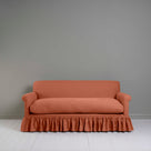  Curtain Call 3 Seater Sofa in Laidback Linen Cayenne, Front View - Nicola Harding 