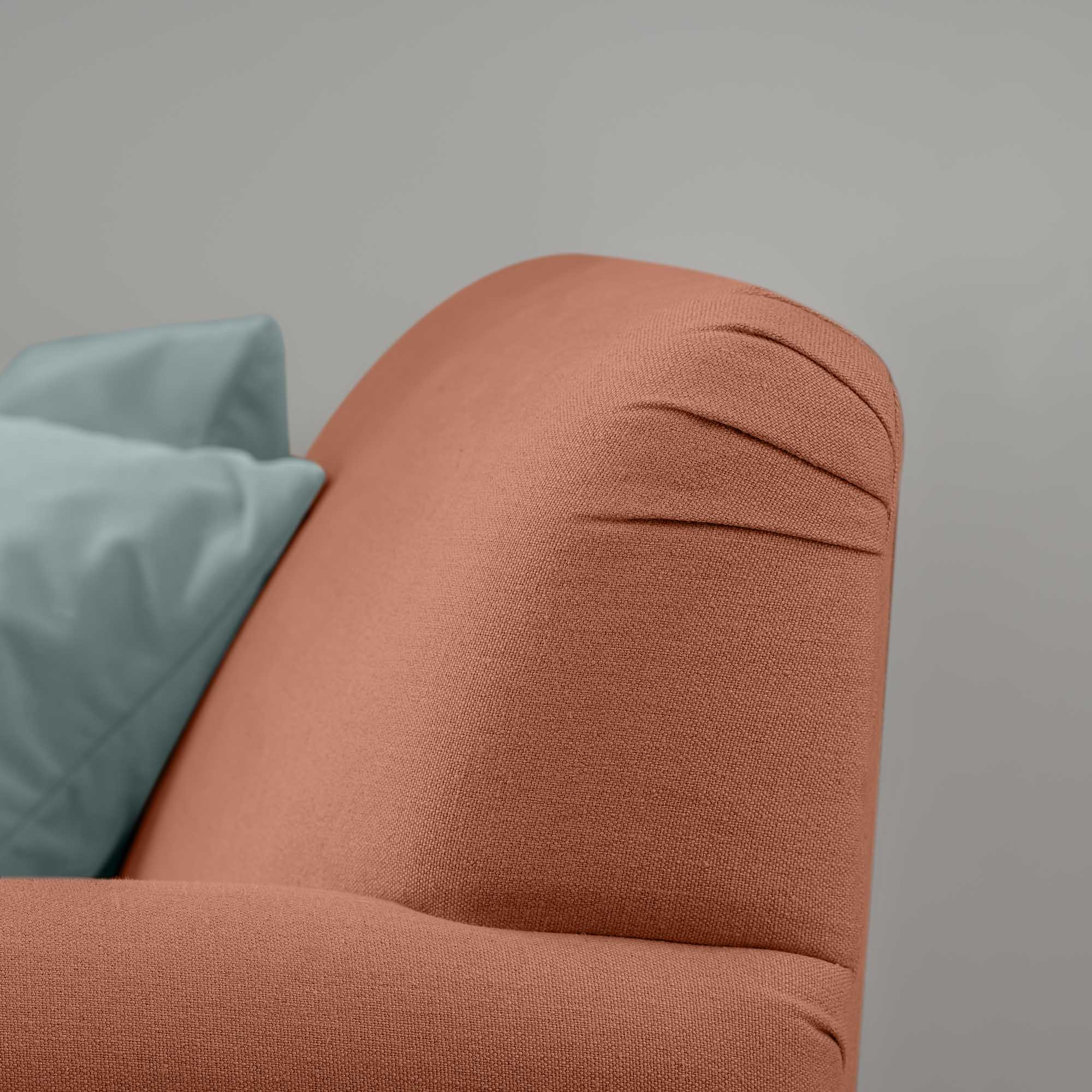  Curtain Call 3 Seater Sofa in Laidback Linen Cayenne, Design Closeup - Nicola Harding 