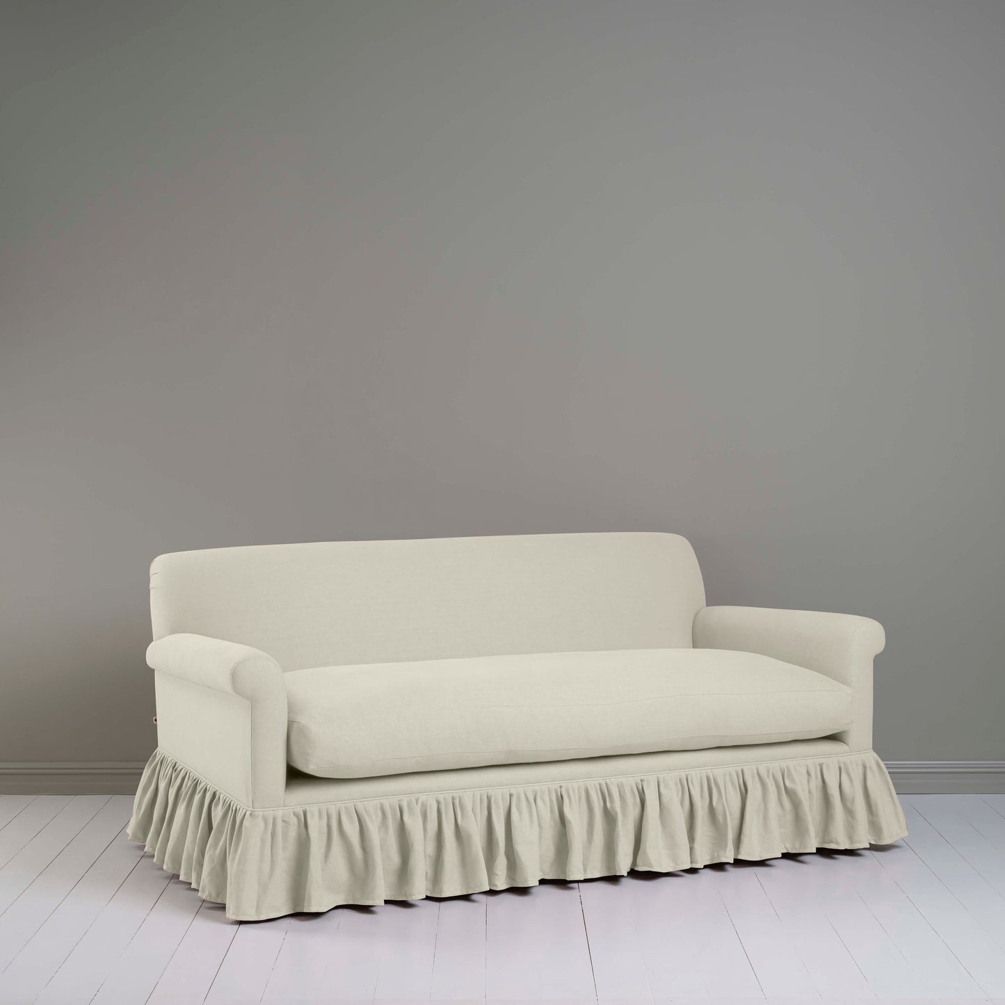 Curtain Call 3 Seater Sofa in Laidback Linen Dove - Nicola Harding