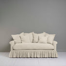  Curtain Call 3 Seater Sofa in Laidback Linen Dove, With Six Square Matching Cushions - Nicola Harding 