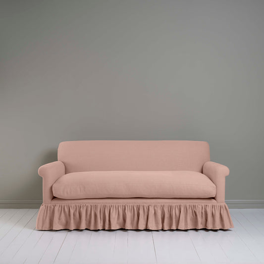 Curtain Call 3 Seater Sofa in Laidback Linen Dusky Pink