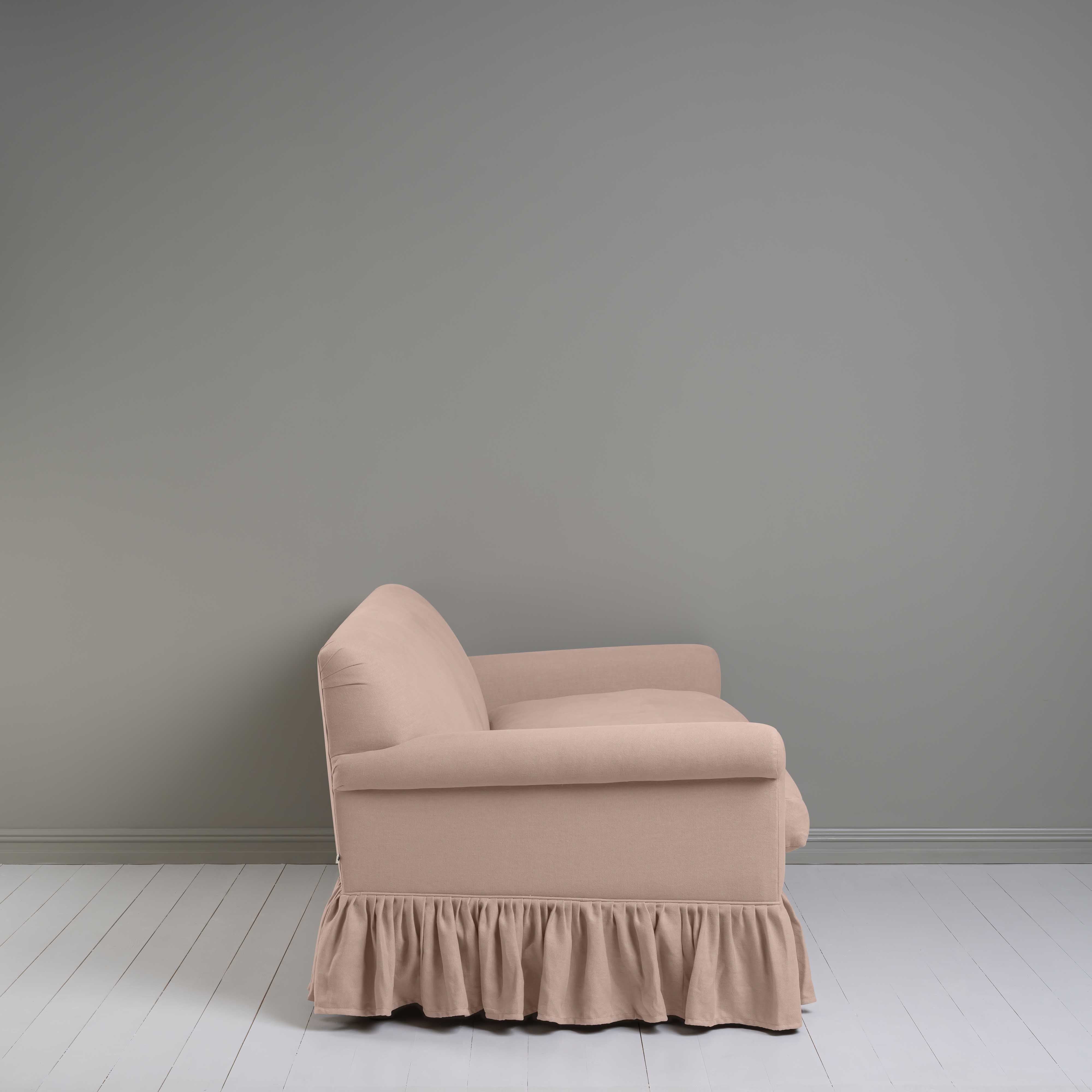  Curtain Call 3 Seater Sofa in Laidback Linen Dusky Pink 