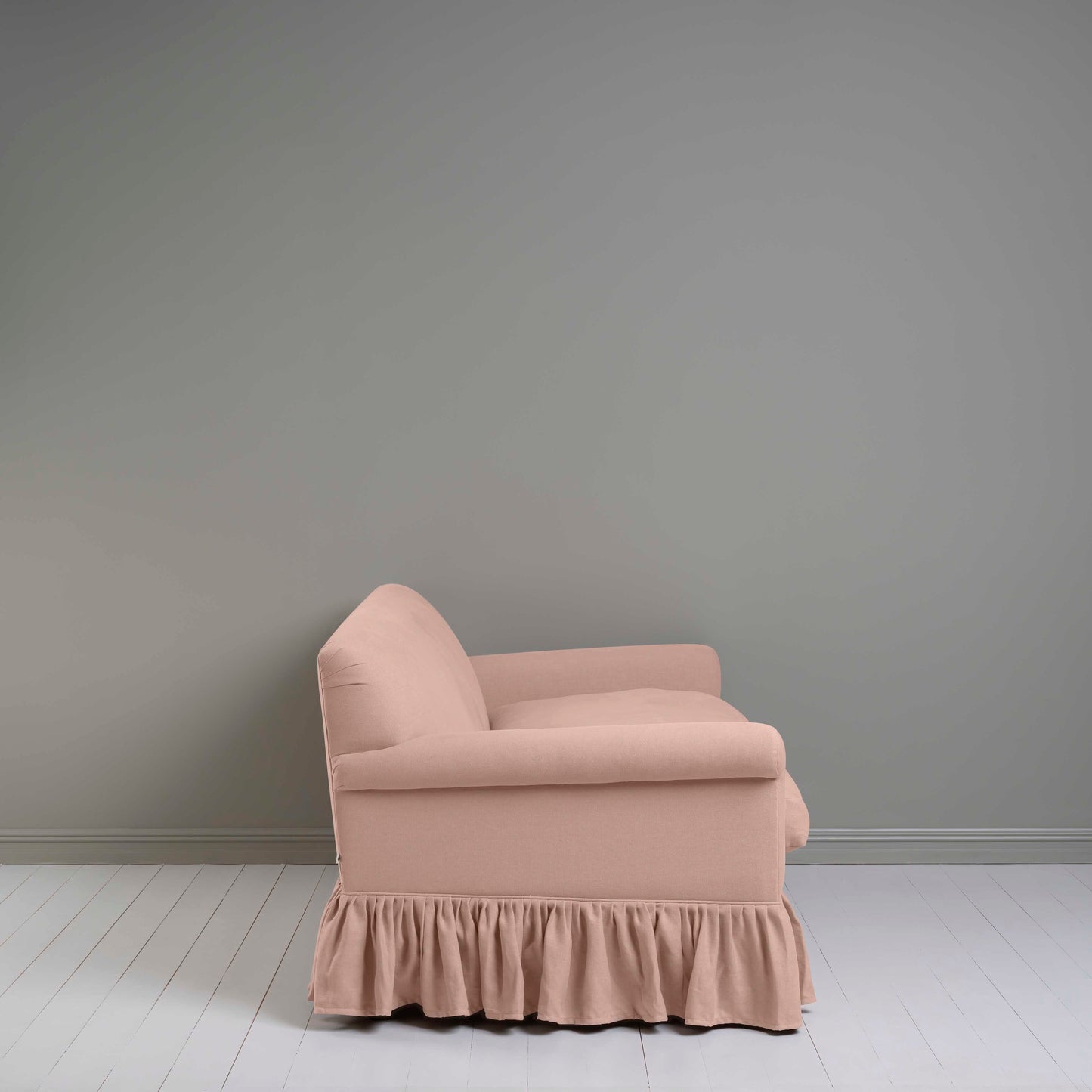 Curtain Call 3 Seater Sofa in Laidback Linen Dusky Pink